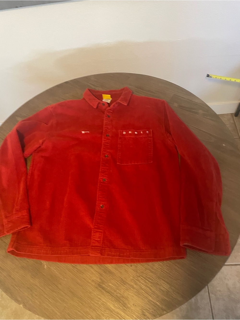 Men's Red Corduroy Jacket - Unbranded